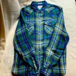 Lucky Brand Men’s Flannel Button-down Shirt
